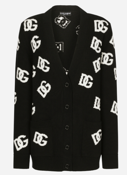 DOLCE  GABBANA 가디건 블랙
